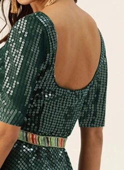 Bottom From Green Embroidered Peplum Top N Palazzo Set After Six Wear -C Bazaar Shop Green Embroidered Peplum Top N Palazzo Set IWBS02306501 rrc2