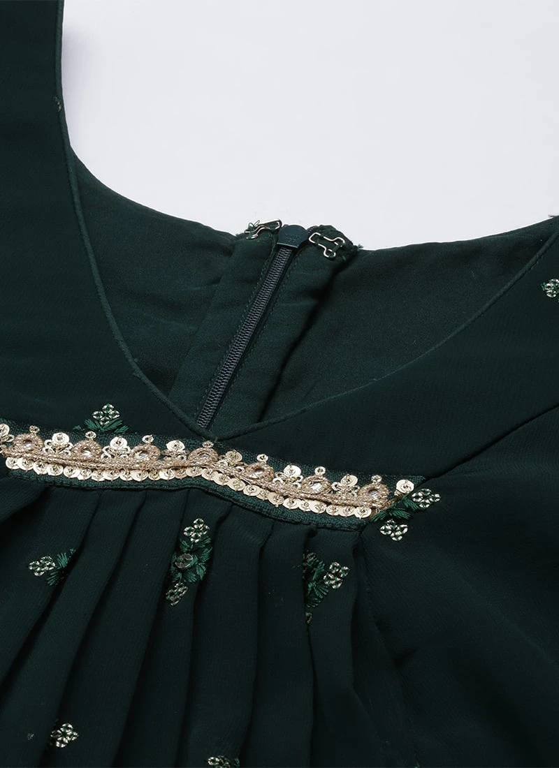 Dupatta From Green Embroidered Salwar Set After Six Wear 5 Dupatta From Green Embroidered Salwar Set After Six Wear - Image 5