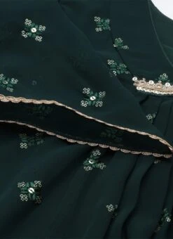 Top From Green Embroidered Salwar Set After Six Wear -C Bazaar Shop Green Embroidered Salwar Set SLBS02211095 rrc3