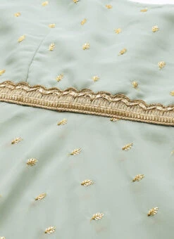 Top From Green Georgette Embroidered Gharara Set After Six Wear 12 Top From Green Georgette Embroidered Gharara Set After Six Wear -C Bazaar Shop Green Georgette Embroidered Gharara Set KSBS02303647 rrc1 1