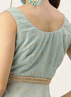 Bottom From Green Georgette Embroidered Gharara Set After Six Wear 15 Bottom From Green Georgette Embroidered Gharara Set After Six Wear -C Bazaar Shop Green Georgette Embroidered Gharara Set KSBS02303647 rrc4 2