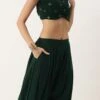 Bottom From Green Georgette Embroidered Set N Suits After Six Wear