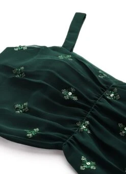 Bottom From Green Georgette Embroidered Set N Suits After Six Wear -C Bazaar Shop Green Georgette Embroidered Set N Suits IWBS02211124 rrc2 1