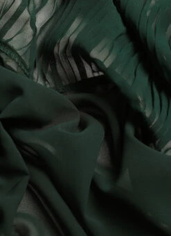 Green Georgette Pleated Ruffle Saree Festive Wear -C Bazaar Shop Green Georgette Pleated Ruffle Saree SABS02301091 rrc4