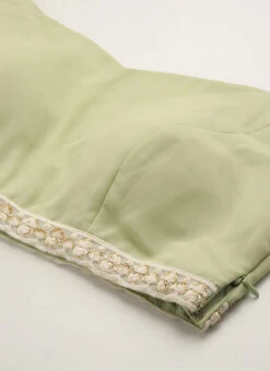 Green Georgette Printed Lehenga Set Party Wear Festive Wear -C Bazaar Shop Green Georgette Printed Lehenga Set GHBS02211057 rrc1