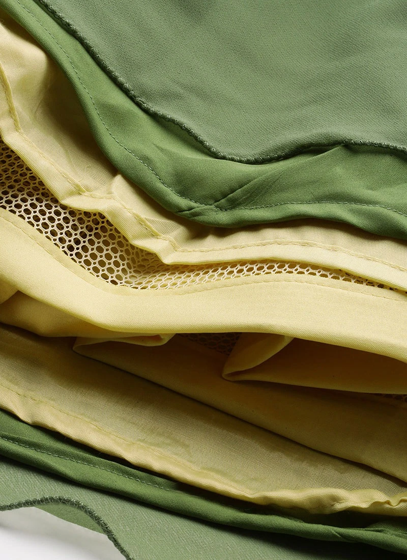 Green Georgette Sequins Embroidery Gown Festive Wear 8 Green Georgette Sequins Embroidery Gown Festive Wear - Image 8