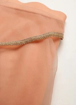 Dupatta From Green Georgette Sequins N Peach Net Lehenga After Six Wear 13 Dupatta From Green Georgette Sequins N Peach Net Lehenga After Six Wear -C Bazaar Shop Green Georgette Sequins N Peach Net Lehenga GHBS02210904 rrc2