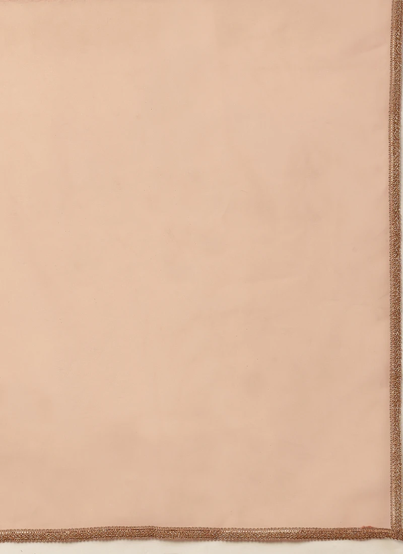 Dupatta From Green Georgette Sequins N Peach Net Lehenga After Six Wear 7 Dupatta From Green Georgette Sequins N Peach Net Lehenga After Six Wear - Image 7