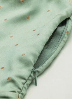 Green Jacquard Fit N Flare Dress Festive Wear -C Bazaar Shop Green Jacquard Fit N Flare Dress DRBS02109730 rrc3