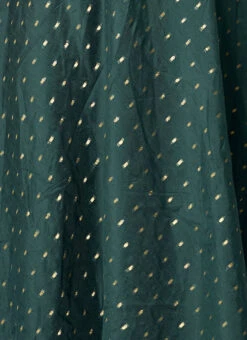 Green Jacquard Ruched Style Anarkali Suit Festive Wear -C Bazaar Shop Green Jacquard Ruched Style Anarkali Suit SLBS02301747 rrc4