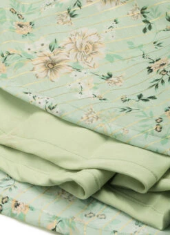 Green Muslin Digital Printed Strap Neck Dress After Six Wear -C Bazaar Shop Green Muslin Digital Printed Strap Neck Dress DRBS02201283 rrc4