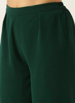 Green Muslin Printed Calf Length Kurta Set After Six Wear -C Bazaar Shop Green Muslin Printed Calf Length Kurta Set KSBS02108637 rrc2