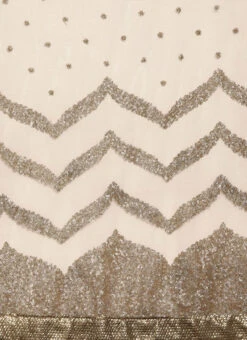 Green N Cream Embroiderd Half N Half Saree Wedding Wear -C Bazaar Shop Green N Cream Embroiderd Half N Half Saree SABS01911776 rrc3