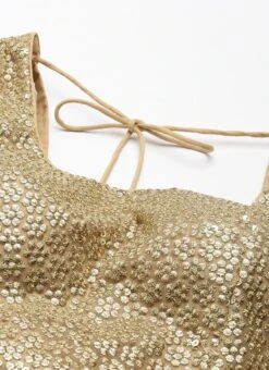 Green N Gold Organza Embroidered Lehenga Festive Wear -C Bazaar Shop Green N Gold Organza Embroidered Lehenga GHBS02209742 rrc1