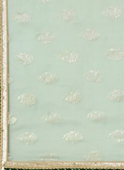 Green N Gold Organza Embroidered Lehenga Festive Wear -C Bazaar Shop Green N Gold Organza Embroidered Lehenga GHBS02209742 rrc3