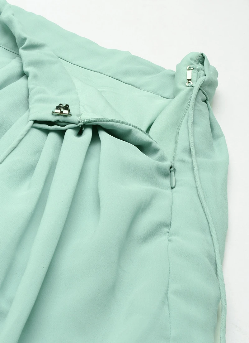 Skirt From Green N Light Blue Net Embroidered Lehenga After Six Wear 6 Skirt From Green N Light Blue Net Embroidered Lehenga After Six Wear - Image 6