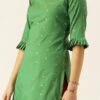 Green N Maroon A Line Palazzo Set Festive Wear