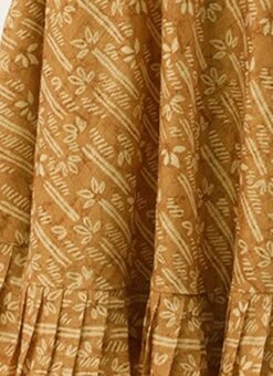 Green Printed Art Silk Cotton Maxi Dress After Six Wear -C Bazaar Shop Green Printed Art Silk Cotton Maxi Dress DRBS02209822 rrc4 1