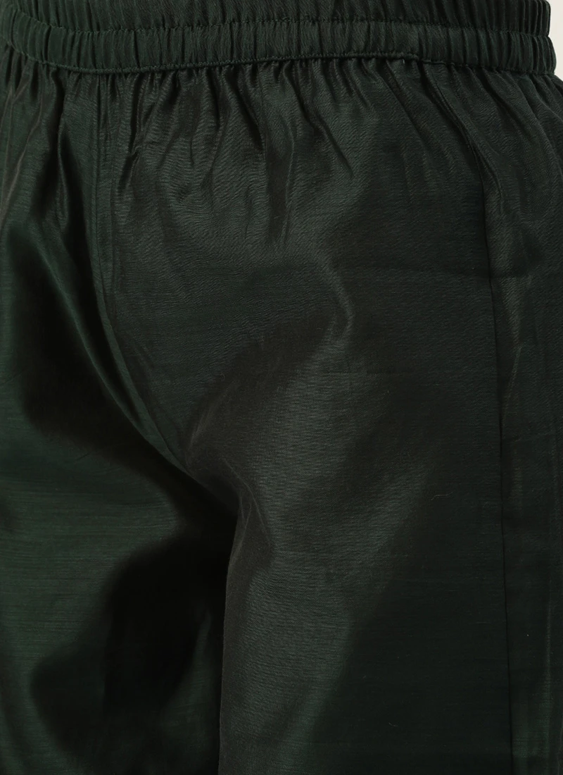 Green Printed Kurta Set Festive Wear 6 Green Printed Kurta Set Festive Wear - Image 6