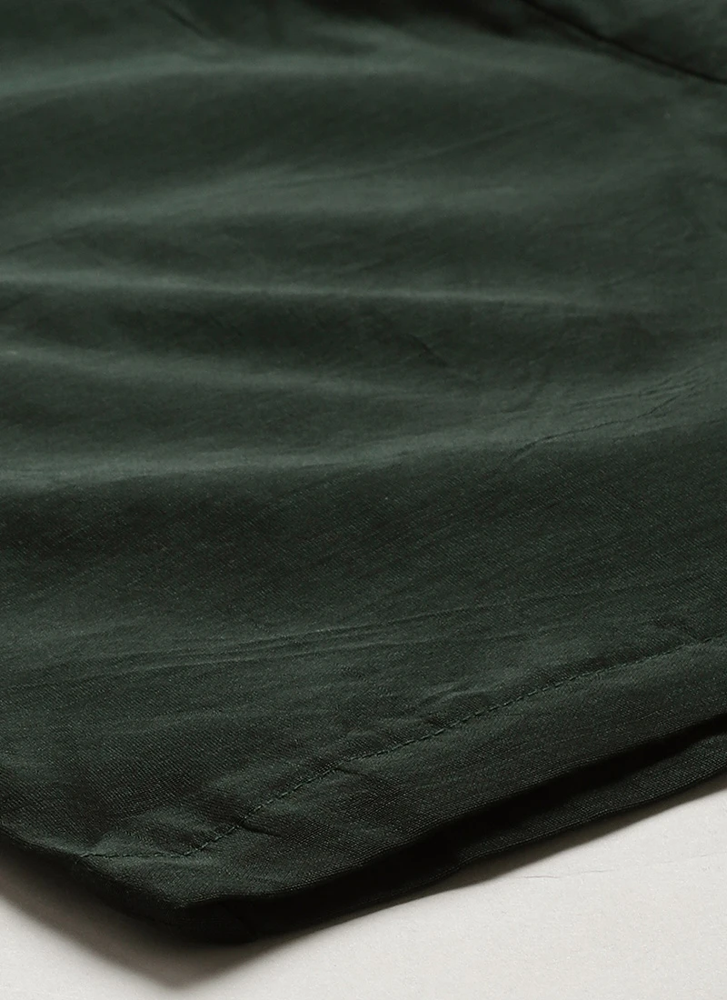 Green Printed Kurta Set Festive Wear 8 Green Printed Kurta Set Festive Wear - Image 8