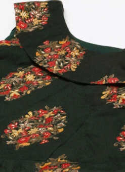 Green Printed One Shoulder Dress After Six Wear -C Bazaar Shop Green Printed One Shoulder Dress DRBS02205962 rrc1