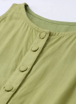 Green Modal Knee Length Dress After Six Wear -C Bazaar Shop Green TENCEL Modal Knee Length Dress IWBS02001280 rrc2