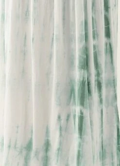 Green Tie N Dye Gathered Flare Dress After Six Wear -C Bazaar Shop Green Tie N Dye Gathered Flare Dress DRBS02202350 rrc3