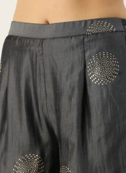 Dupatta From Grey Art Silk Foil Print Gharara Set After Six Wear 13 Dupatta From Grey Art Silk Foil Print Gharara Set After Six Wear -C Bazaar Shop Grey Art Silk Foil Print Gharara Set SLBS02301113 rrc2