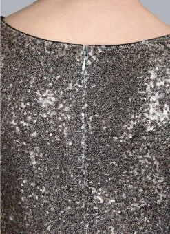 Grey Classic Full Flared Boat Neck Style Gown Festive Wear -C Bazaar Shop Grey Classic Full Flared Boat Neck Style Gown IWBS01909184 rrc2