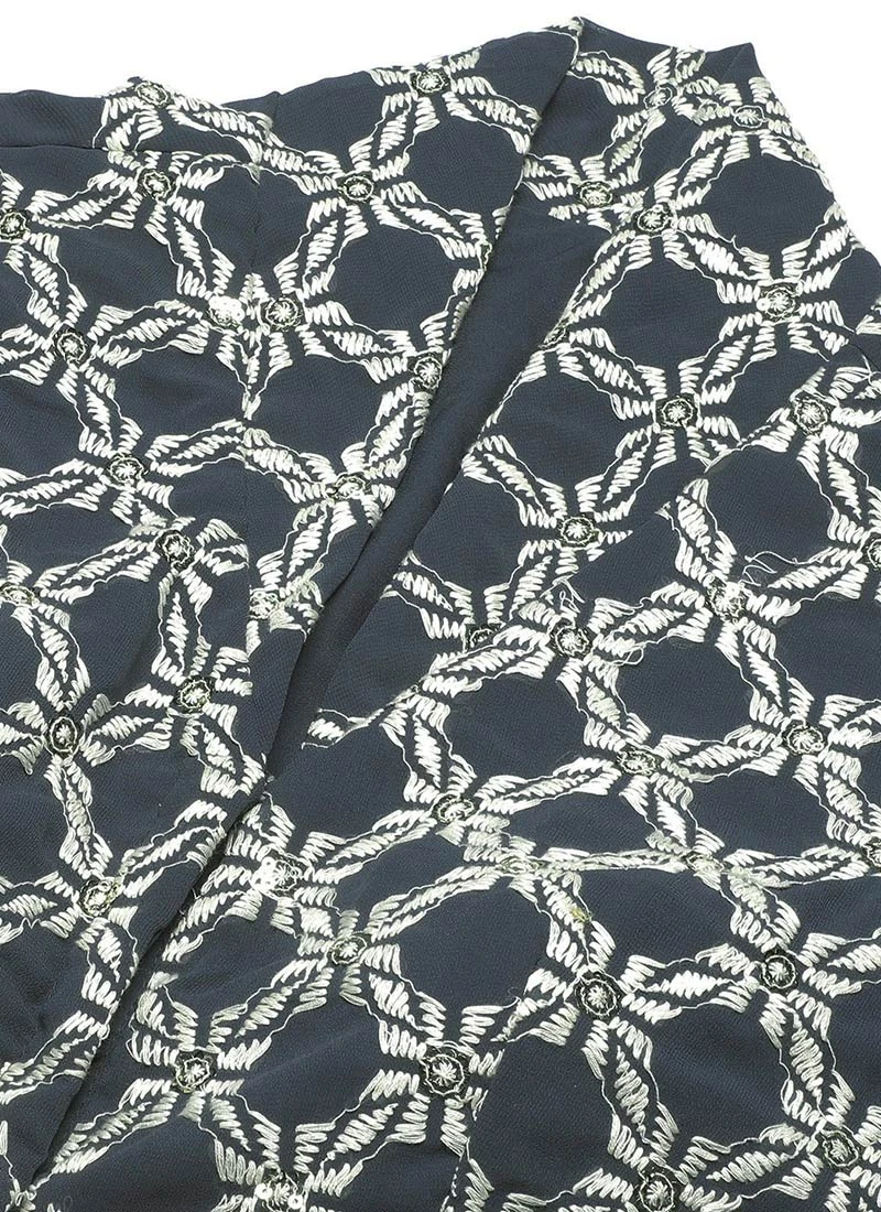 Grey Embroidered Collar Neck Blouse Festive Wear 5 Grey Embroidered Collar Neck Blouse Festive Wear - Image 5