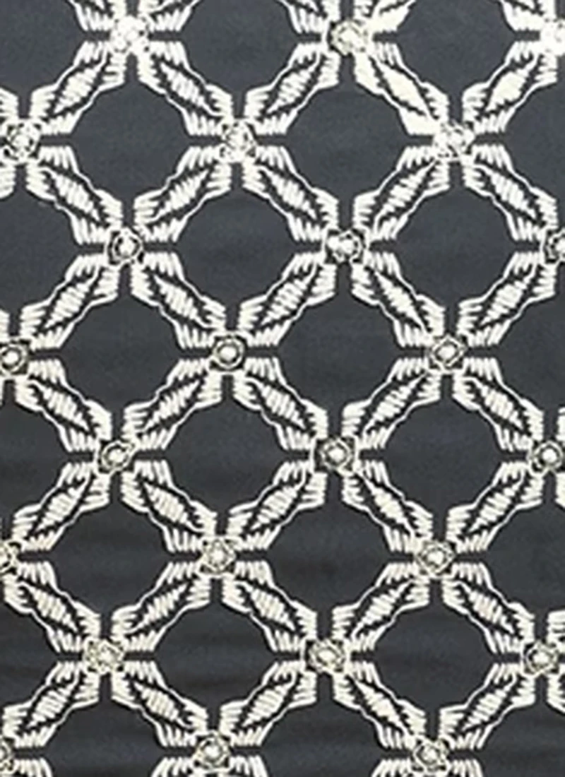 Grey Embroidered Collar Neck Blouse Festive Wear 8 Grey Embroidered Collar Neck Blouse Festive Wear - Image 8