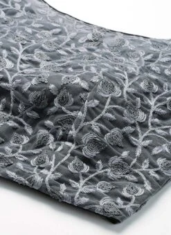 Grey Embroidered Net Blouse Party Wear -C Bazaar Shop Grey Embroidered Net Blouse BLBS02210833 rrc1