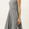 Grey Georgette Embroidered Strap Gown Festive Wear