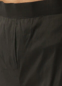 Grey N Black Collar Neck Kurta Sets After Six Wear -C Bazaar Shop Grey N Black Collar Neck Kurta Sets KSBS02102832 rrc2