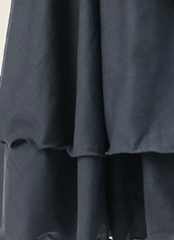 Grey N Black Muslin Calf Length Dress After Six Wear -C Bazaar Shop Grey N Black Muslin Calf Length Dress DRBS02106512 rrc4