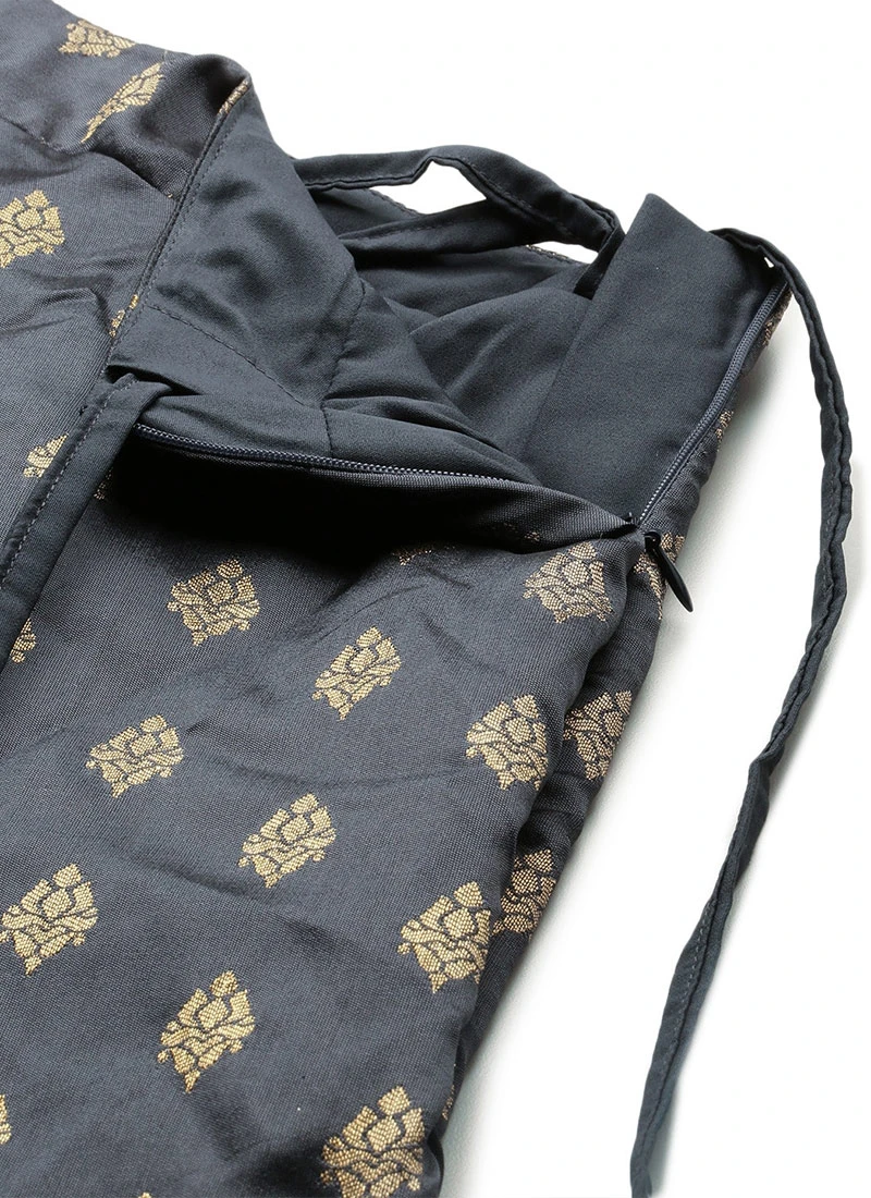 Grey Embroidered Floor Length Lehenga Set Wedding Wear 6 Grey Embroidered Floor Length Lehenga Set Wedding Wear - Image 6