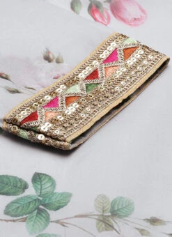 Grey Printed Organza Calf Length Top Festive Wear -C Bazaar Shop Grey Printed Organza Calf Length Top KRBS02307704 rrc3