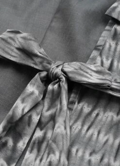 Grey Rayon Printed Boat Neck Dress After Six Wear -C Bazaar Shop Grey Rayon Printed Boat Neck Dress DRBS02107535 rrc1