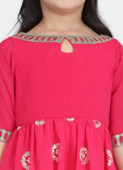 Bottom From Kids Girls Dark Pink Georgette Embroidered Gharara Suit Set After Six Wear 10 Bottom From Kids Girls Dark Pink Georgette Embroidered Gharara Suit Set After Six Wear -C Bazaar Shop Kids Girls Dark Pink Georgette Embroidered Gharara Suit Set KDGSLBS02212480 rrc1 1