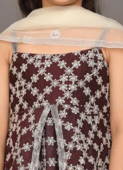 Bottom From Kids Girls Dark Wine Muslin Sequins N Off White Sharara Set After Six Wear 10 Bottom From Kids Girls Dark Wine Muslin Sequins N Off White Sharara Set After Six Wear -C Bazaar Shop Kids Girls Green Cotton Sequins N Pink Sharara Set KDGSLBS02212541 rrc1 1