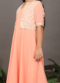 Jacket From Kids Girls Kid Girls Off Net Embroidered Jacket Style Gown