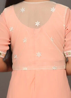 Jacket From Kids Girls Kid Girls Off Net Embroidered Jacket Style Gown -C Bazaar Shop Kids Girls Kid Girls Off Net Embroidered Jacket Style Gown KDGIWBS02301759 rrc2