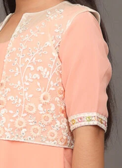 Jacket From Kids Girls Kid Girls Off Net Embroidered Jacket Style Gown -C Bazaar Shop Kids Girls Kid Girls Off Net Embroidered Jacket Style Gown KDGIWBS02301759 rrc3