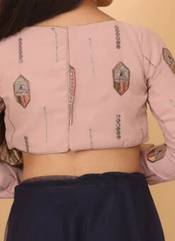 Skirt From Kids Girls Pink Embroidered Georgette N Blue Net Lehenga After Six Wear 11 Skirt From Kids Girls Pink Embroidered Georgette N Blue Net Lehenga After Six Wear -C Bazaar Shop Kids Girls Pink Embroidered Georgette N Blue Net Lehenga KDGGHBS02302285 rrc2