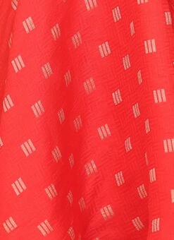 Skirt From Kids Girls Red Jacquard Crop Top N Skirt With Cape After Six Wear -C Bazaar Shop Kids Girls Red Jacquard Crop Top N Skirt With Cape KDGIWBS02301050 rrc4