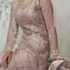 Lavender Net Anarkali Suit Wedding Wear