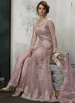Lavender Net Anarkali Suit Wedding Wear -C Bazaar Shop Lavender Net Anarkali Suit SLSCCZ23004 u