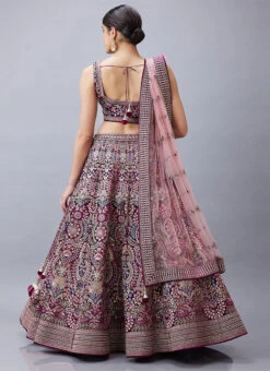 Wine Velvet Zari Embroidered N Hand Work Umbrella Lehenga Choli With Dupatta Wedding Wear -C Bazaar Shop Lavishing Wine Velvet Zari Embroidered N Hand Work Umbrella Lehenga choli With Dupatta GHCBF5717 b