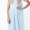 Light Blue Georgette Embroidered Anarkali Suit Wedding Wear
