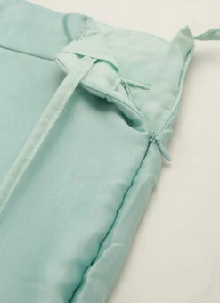 Skirt From Light Blue Net Embroidered N Green Satin Skirt Set After Six Wear -C Bazaar Shop Light Blue Net Embroidered N Green Satin Skirt Set IWBS02211107 rrc3